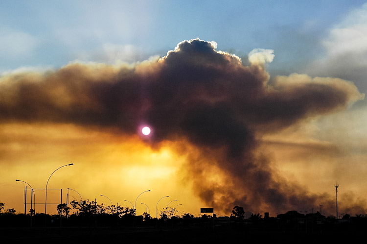Incêndio no Parque Nacional de Brasília